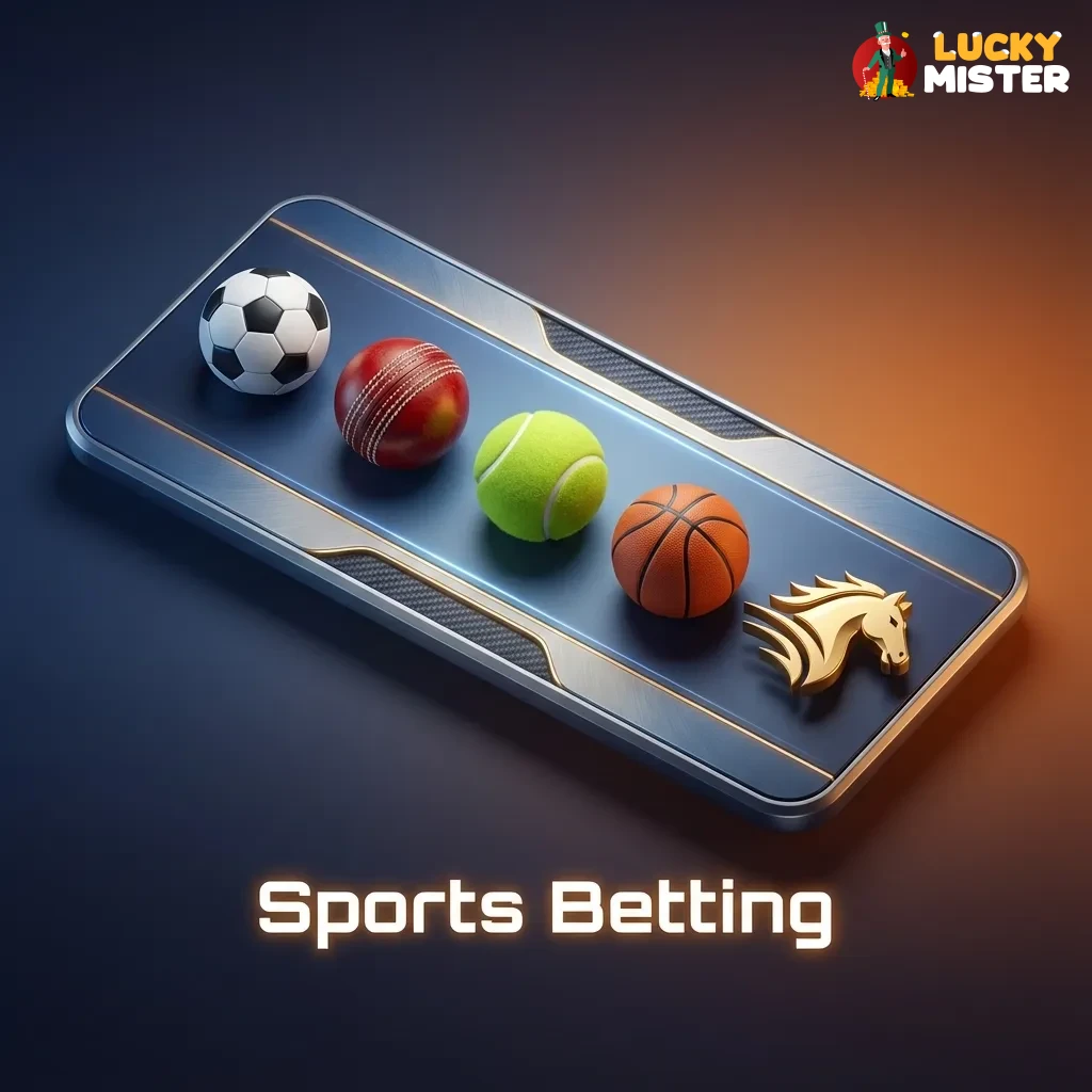 Sports betting interface showing UK-friendly markets across 30+ sports, with options for singles, accumulators and live bets