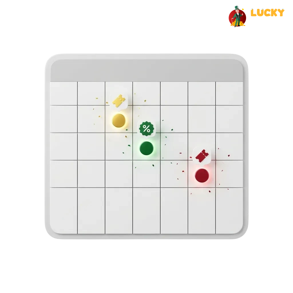 LuckyMister UK promo code offering 500% welcome bonus and 500 free spins, boosting your starting casino balance