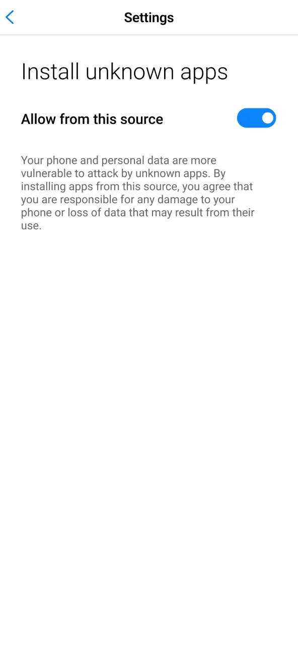 Lucky Mister unknown sources enable installs from browser in settings.