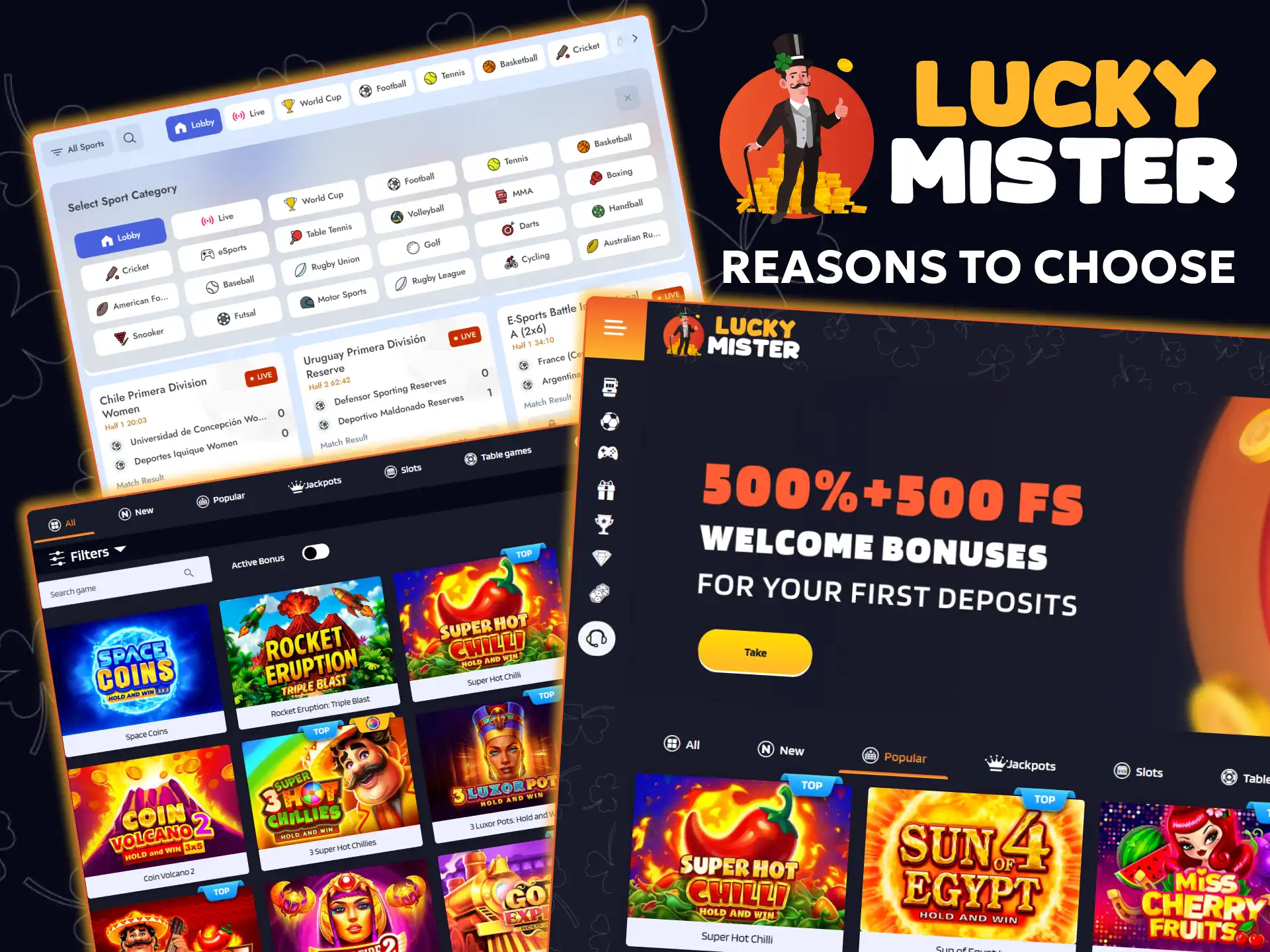 Find out why players from the UK choose Lucky Mister for betting.